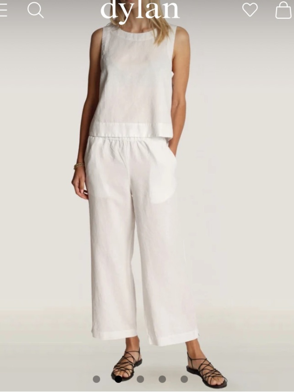 Dylan Coast Pants in white